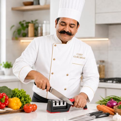 Image of Stainless Steel Hand Grater with Ergonomic Handle | Multipurpose Vegetable, Cheese & Fruit Grater for Kitchen Use | Durable & Easy-to-Clean Flat Grater (KNIF-SHRP-01)