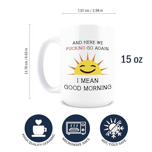 Taza de cerámica Hogg 15 oz con frase sarcástica miniatura 2
