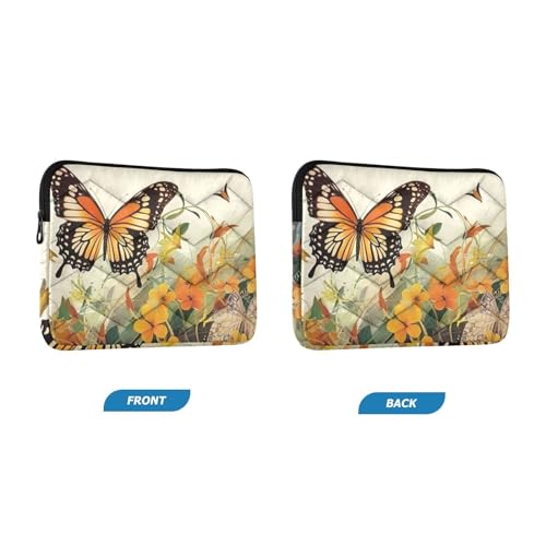 Funda para portátil amarilla con flor para notebooks 13-14 pulgadas miniatura 2