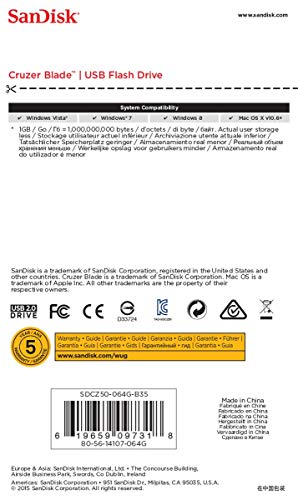 Image of SanDisk Extreme microSD UHS I Card 64GB for 4K Video on Smartphones,Action Cams 170MB /s Read,80MB /s Write & Cruzer Blade 64GB USB 2.0 Flash Drive