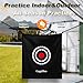 Gagalileo Golf Target Cloth: 5x6FT Protective Net Portable Easy Setup with Ropes Indoor Outdoor Practice All Golfers Training Accuracy for Backyard Garage