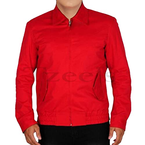 Image of Tzee's James Dean Rebel without a Cause Jacket-James Dean Jacket- Rebel without a Cause Jim Stark red Genuine Cotton jacket
