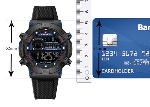Image of NAVIFORCE NF9241T Dominant Multifunctional Silicone Strap Sport Digital Watch