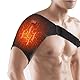 XGOPTS Schulterbandage USB Schulterstütze Verstellbare Schulterwärmer mit 3 Heizstufen Tragbare Schulterbandage Wärme Bandage Schultergurt für Links/Rechts Schulter Schwarz