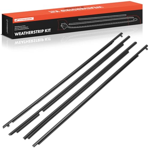 A-Premium 4PCS Window Molding Trim Weather Stripping Kit Compatible with Toyota RAV4 2009 2010 2011 2012, Sport Utility, Replaces 75710-0R020, 757100R020