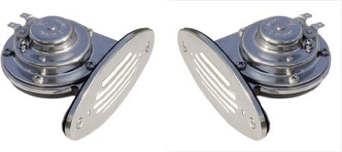 Schmitt & Ongaro Marine Ongaro Mini Dual Drop-In Horn with SS Grills High & Low Pitch 10055 by Ongaro