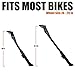 BV Chromium Adjustable Bicycle Kickstand with Concealed Spring-Loaded Latch, for 24-28 Inch - Bike Kickstand, Bike Kick Stands for Adult Bikes, Bike Kickstand 26 inches (Black)