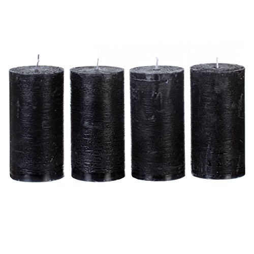 Adventstumpenkerzen rustik schwarz 60 x 120 mm Cover