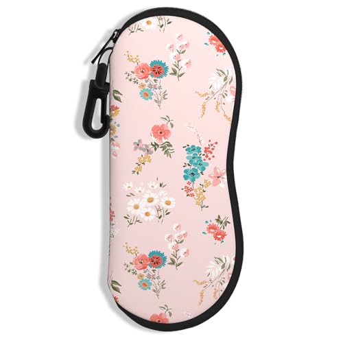 Image of Sunglasses Soft Case, Ultra Light Portable Neoprene Zipper Glasses Case for Men Women