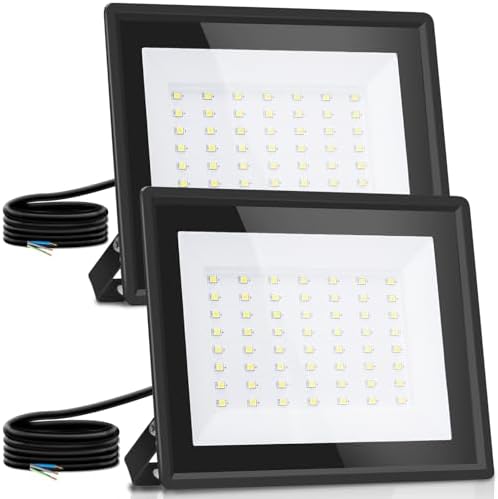 2 Faretti LED Esterno 50W CLY - 4300LM Bianco Freddo, IP66 Impermeabile, Per Giardino E Terrazza - Foto 5