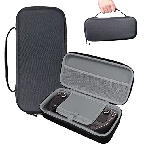 Linghuang Tragetasche für Steam Deck, Schützende Hartschalen Anti-Kratzer Reise Aufbewahrungstasche für Steam Deck und Zubehör Cover