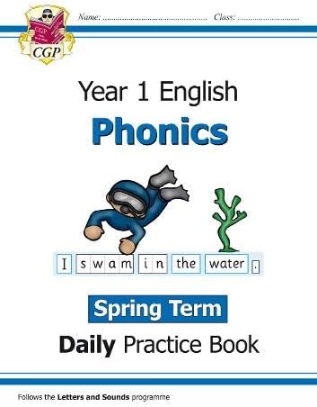 KS1 Phonics Year 1 Daily Practice Book: Spring Term (CGP Year 1 Daily Workbooks)