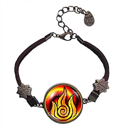 Handmade Fashion Jewelry Fire Nation Symbol Avatar The Last Airbender Bracelet Pendant Charm Legend of Korra Cosplay