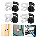 NULYLU 100pcs Stainless Steel Type Insulated Cable Clamp Durable Tube Clamp for Electrical Wiring Easy Installation Suitable for Residential and Industrial Use