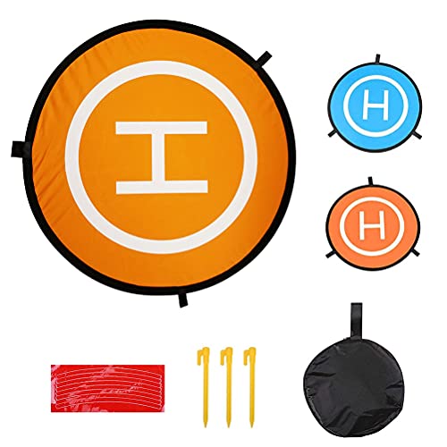 Drones Landing Pad, Waterproof 30 Inch Universal Portable Foldable Landing Pads for RC Drones Helicopter, PVB Drones, DJI Mavic Pro Phantom 2/3/4/ Pro, Antel Robotic, 3DR Solo Landing Pad