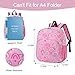 CLUCI Kids Backpack for Girls Toddler Backpack for Preschool Kindergarten Child Cute Daycare School Bookbag Travel Pink Rainbow