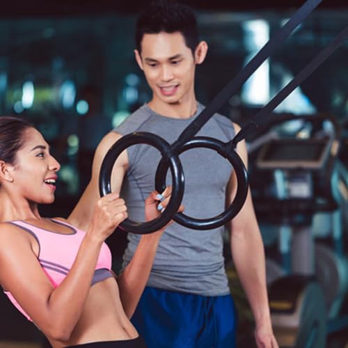 Set de anillas con correa ajustable para gimnasio miniatura 6