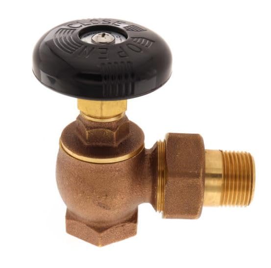 Steam Radiator Valve; Air Vent Temperature Control; 3/4 in. FIP x Male Union; Brass
