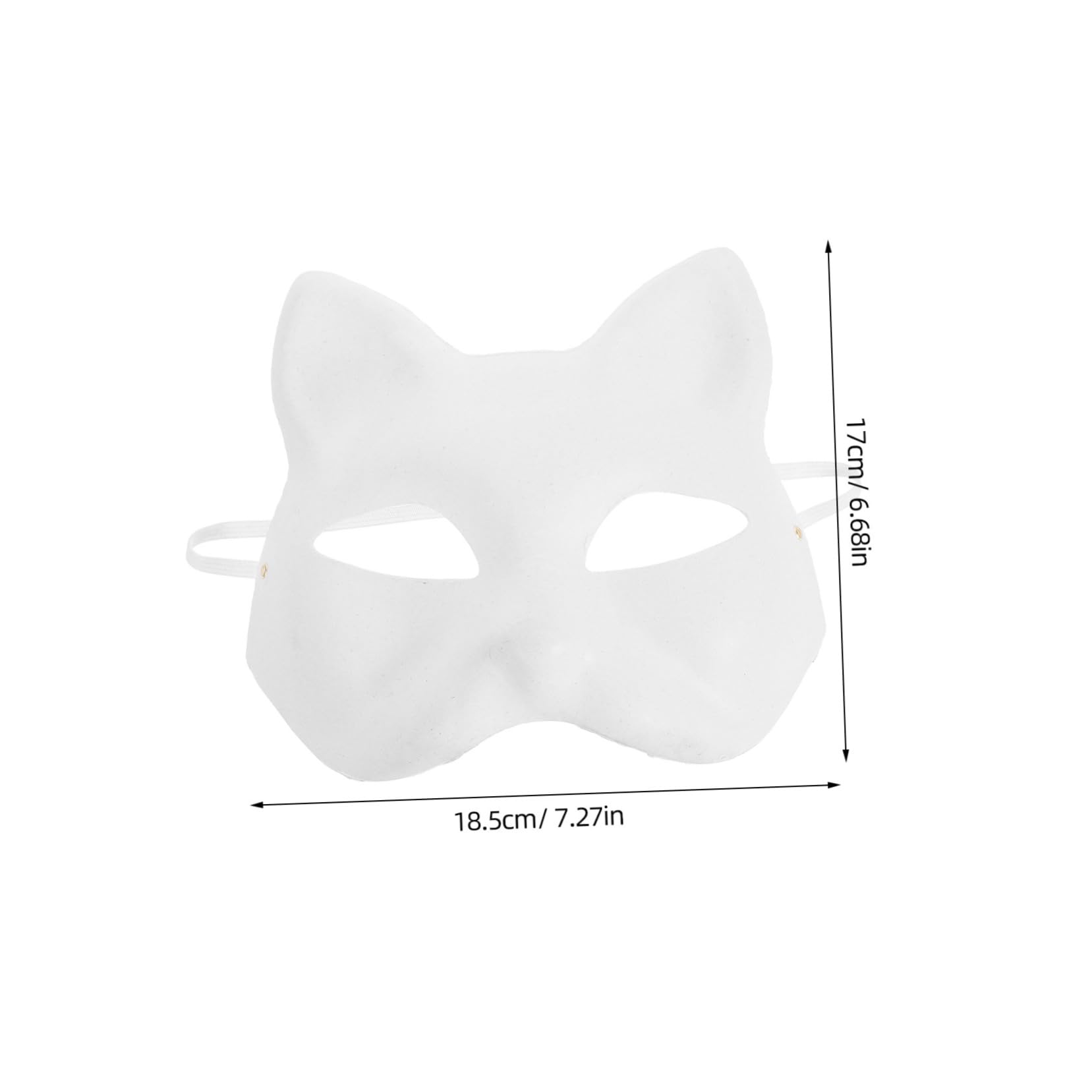 ULTECHNOVO Katzenmasken Bausatz Bemalbare Papiermaske Leere Katzengesichts-maske Zum Dekorieren Für Basteln Party Cosplay Gesichtsbasis Accessoire Diy Hobby