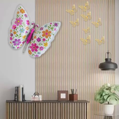 Image of Rozi Decoration Butterfly Foil Balloons for Birthday Set of 1 Pcs | Baby Shower Decorative Items | Naming Ceremony | Wedding Decor | Butterfly Theme Birthday Decorations