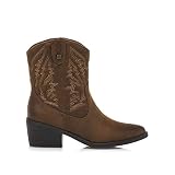 Botines Mujer MTNG | Botines TANUBIS 58685 | MTNG Mujer | Botines Cowboy | Cierre con Cremallera | 49901 | Marron | 37
