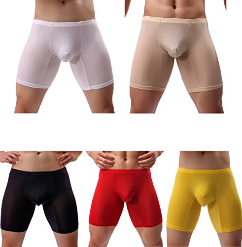 Winday Men's Briefs Breathable Ice Silk Sports-Inspired Underwear Boxer Briefs #TOP15