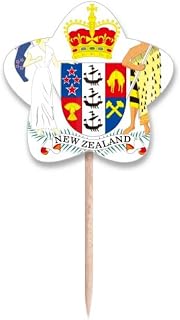 NO/NO The National Emblem of New Zealand Toothpick Flags Star Lable Cupcake Picks, sku16520929b68002f14988