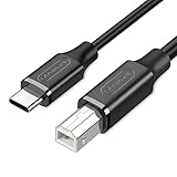 Mindpure USB 2.0 Type-C プリンターケーブル 3m 480Mbps 高速伝送 USB B to C ケーブル ドライバ不要 即時接続 Mac/Windows/Linux 対応 オーディオDAC/ミキサー/MIDIキーボード/電子ピアノ/DJコントローラ/プリンター/スキャナー/FAXマシン/ファックス などに適用 (Type-C版, 3m)