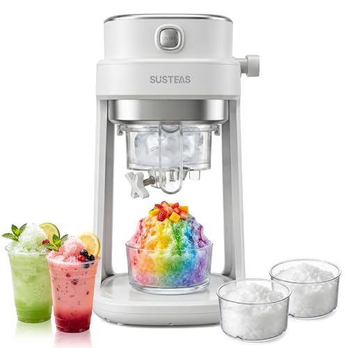 SUSTEAS Snow Cone Machine, Shaved Ice Machine with Adjustable Texture - image 1