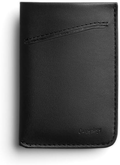 Bellroy Card Sleeve (Premium Leather Card Holder or Minimalist Wallet, Holds 2-8 Cards or Business Cards, Folded Note Storage) - BlackAsh - Image 6