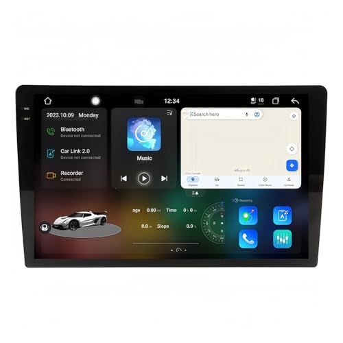 Compatibilità eccellente: il sistema di navigazione per auto si connette facilmente al tuo cellulare tramite Bluetooth e Wi-Fi, migliorando la tua esperienza di guida. Lo schermo consente un comodo accesso a musica, video, mappe e altre applicazioni sul tuo telefono durante la guida, mentre gli assistenti vocali gestiscono messaggi e chiamate. Ciò consente una guida più sicura e un viaggio senza preoccupazioni.