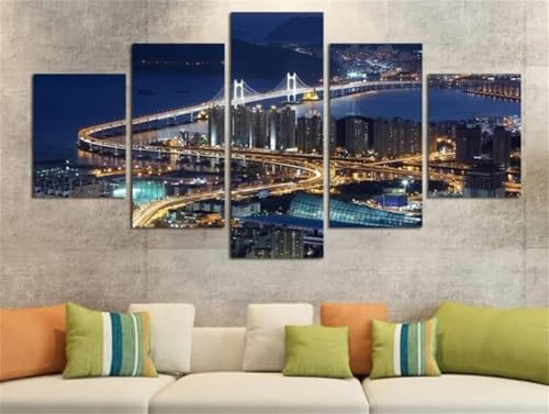 Peinture diamant grand format pour chambre adulte, loisir créatif évasion Brooklyn