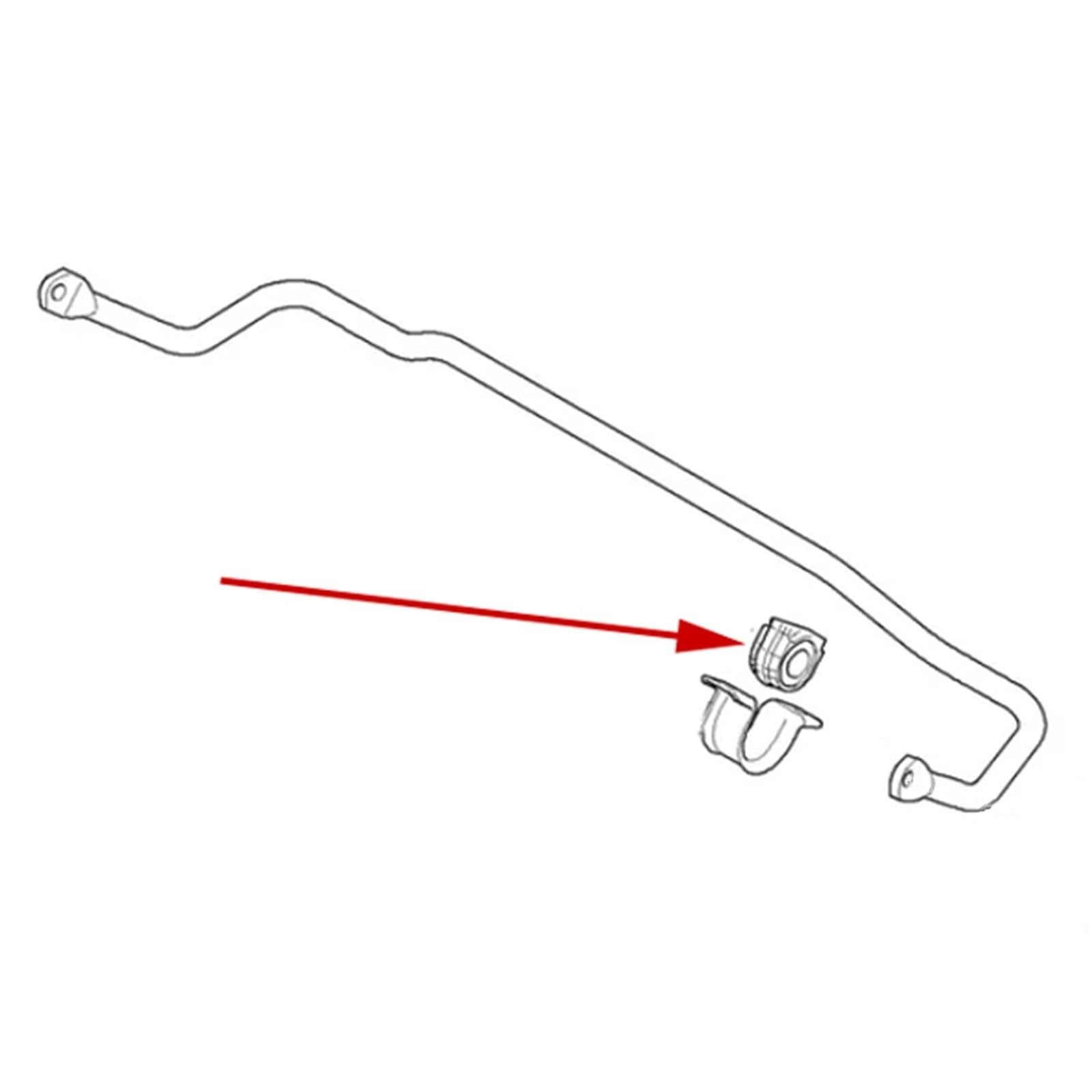 Tuleja stabilizatora Pasuje do Bmw E46 2001-2006, wymień 31351097179,33551138104 80A zestaw tulei przedniego i tylnego stabilizatora poprzecznego