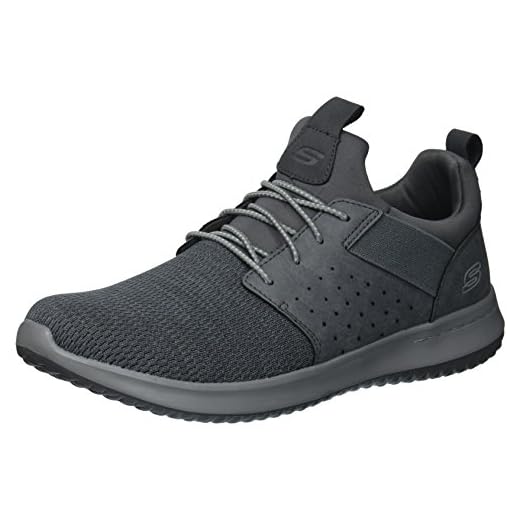 Skechers Men's Classic Fit-Delson-Camden Sneaker,Gray,9 M US