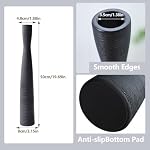 20" Tall Black Ceramic Vase,Floor Vases for Pampas Grass,Minimalist Style Flower for Modern Decor,Tall Skinny Vase for Entryway,Bookshelf,Fireplace,Shelf Decorative(L,50CM)