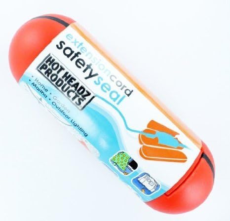 OUTDOOR POWER CORD PROTECTOR WITH WATER RESISTANT AND ORANGE SAFETY SEAL - Rubber Seal Keeps Out Rain, Snow And Mud