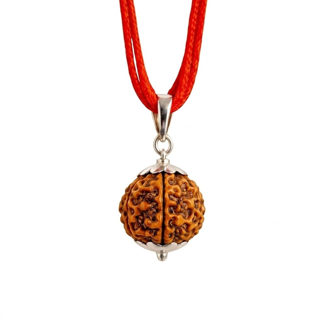 A&S Ventures 4 Mukhi Rudraksha with Pendant| Lab Certified| 4 Mukhi Rudraksha Pendant Spiritual Growth, For Men & Women | Four Mukhi Rudraksha 4 Face Rudraksh |-image-49