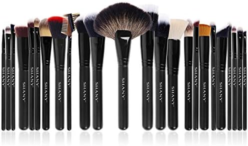 SHANY Makeup Brushes The Masterpiece Pro Signature Makeup Brush Set - Foundation Powder Concealers Eye Shadow brushes, Synthetic Bristle with Wooden handles, No Packaging - 24pcs