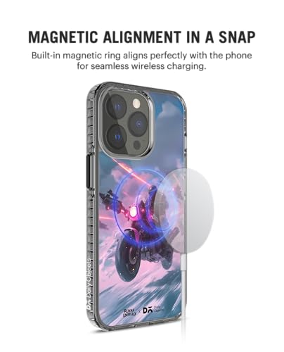 Image of DailyObjects Waveward Stride 2.0 Magnetic Case Cover Compatible with iPhone 14 Pro Max | Wireless Charging Slim Back Cover | 2 Layer Edge Protection & Shockproof