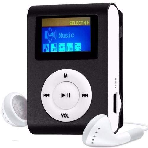 Mini Mp3 Player Entrada Cartão Com Rádio FM + Fone + Cabo