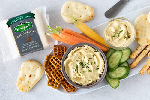 Kerrygold Aged Cheddar, 7 Ounce All-Natural Irish Cheddar Made With Milk From Grass-Fed Cows #TOP4
