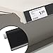 Pro Painter 50 Pack Self Adhesive 1.25'H Shelf Strip Price Tag Holder for Plastic, Metal and Wood Gondola Shelf, Clear Plastic Front/Black Back Sign Holder