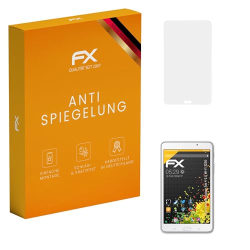 atFoliX Panzerfolie kompatibel mit Samsung Galaxy Tab 4 7.0 Wi-Fi T230 Schutzfolie, entspiegelnde und stoßdämpfende FX Folie (2X) atFoliX Panzerfolie kompatibel mit Samsung Galaxy Tab 4 7.0 Wi-Fi T230 Schutzfolie, entspiegelnde und stoßdämpfende FX Folie (2X)