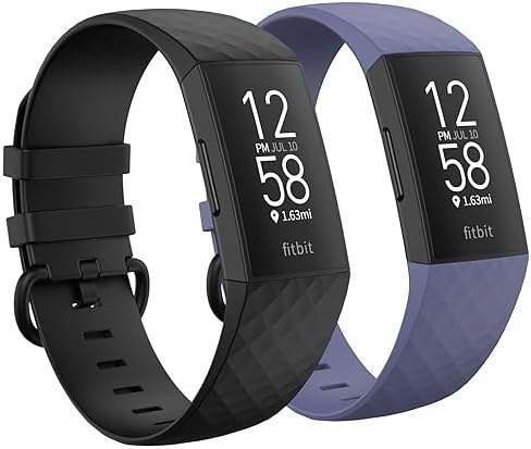 Amazon.com: 2 Pack Waterproof Bands Compatible with Fitbit charge 3 ...
