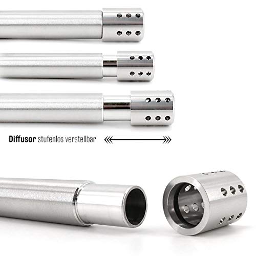 CYBORG Shisha Edelstahl King of Steel Bozz Komplettset – Bild 4