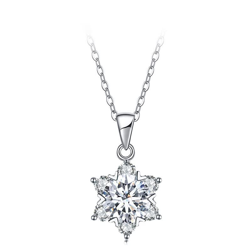 Collier moissanite 1ct en argent le bijou lumineux pour sublimer vos tenues