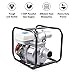 Gasoline Engine Water Pump, 3-inch, 7.5HP 210CC 265GPM Gas Powered Water Pump, 91.8ft Lift, 26ft Suction, Pull Recoil Start System, EPA Certified
