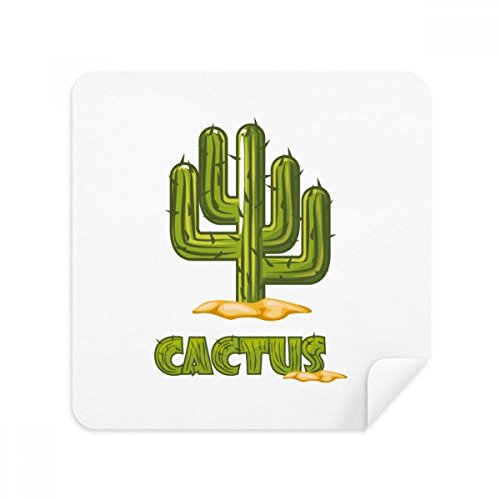 Cactus succulentes pot plante verte essuie-écran microfibre suède pour smartphone