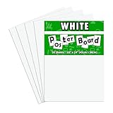 pmybupo 50Pcs White Poster Board,14inx18in White Poster Paper Blank Graphic Display...
