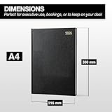 Morgan's Direct 2026 Early Edition A4 Diary Day Per Page | Hard Backed for Home and Office Use Desk Diary | Black - Image 2